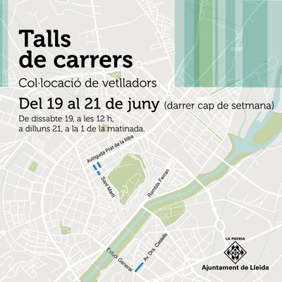 Darrer cap de setmana de talls de trànsit a la ciutat per ubicar-hi vetlladors 