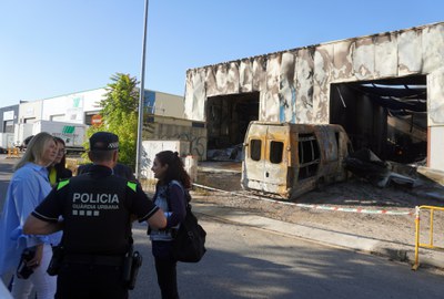 La Paeria declara en ruïna imminent les dues naus cremades al polígon Les Canals