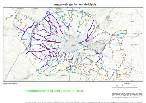 Imatge de la notícia La Paeria inicia el desbrossament, neteja i millora de diversos camins de l’Horta de Lleida 