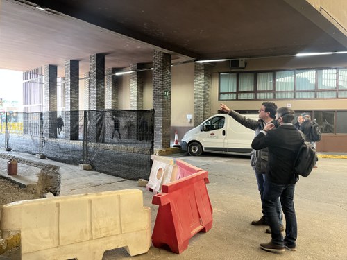 Imatge de la notícia La Paeria inicia les obres de l’ampliació de la vorera per a vianants que dona accés al baixador d’autobusos per l’Avda. Catalunya 