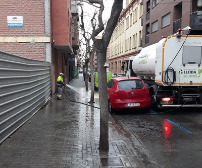 La Paeria intensifica les accions de neteja a la ciutat 