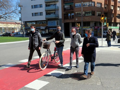 Imatge de la notícia La Paeria millora la seguretat viària a la cruïlla entre Anselm Clavé i Rambla Ferran 