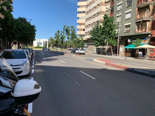 Imatge de la notícia La Paeria repinta la senyalització horitzontal de tot el Passeig de Ronda 