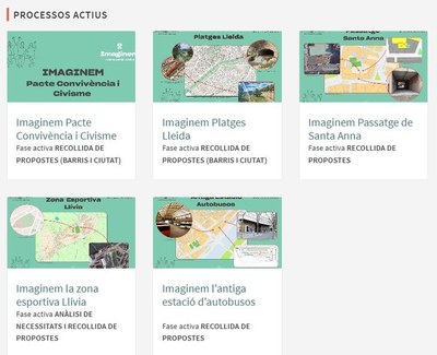 La participació telemàtica als projectes de l’Imaginem Lleida finalitza el 25 de maig