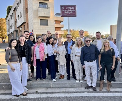 Lleida dedica una avinguda a Antonio Águila Rodríguez, veí emblemàtic de Mangraners