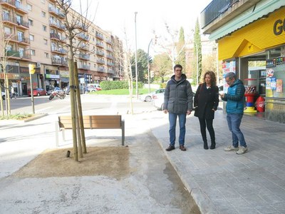 Llesta la renovació de la cruïlla entre els carrers Pallars, Ramon Llull i Alcalde Porqueres 