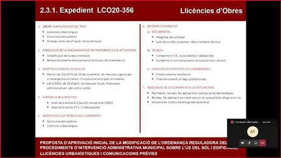 Llum verda a la nova ordenança sobre llicències d’obres i comunicacions prèvies 