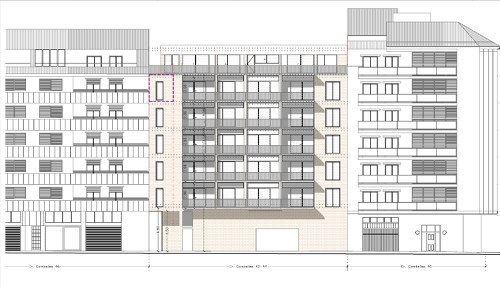 Imatge de la notícia Projecte per a construir un edifici amb 13 habitatges al carrer Doctor Combelles