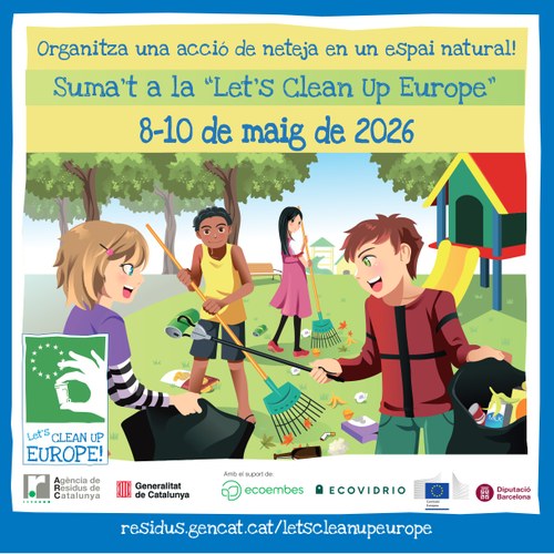 Imatge de la notícia Implica't amb la cura de l'entorn natura proper. Nova campanya Let's Clean Up Europe! 2026