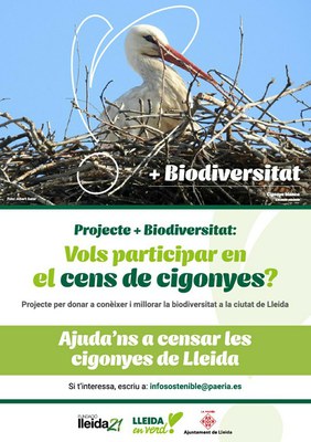 ACTIVITAT AJORNADA - Cens de Cigonyes de Lleida, participa-hi! 