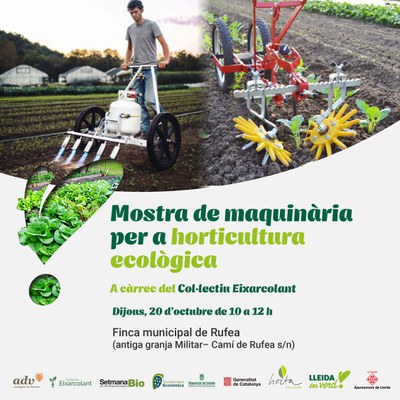 Imatge del event Mostra de maquinària per a horticultura ecològica
