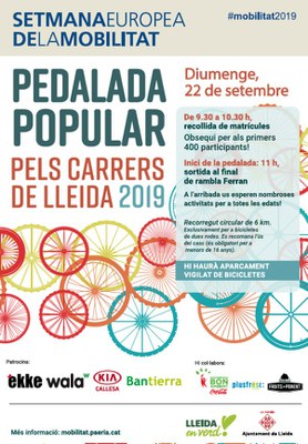 Imatge del event PEDALADA POPULAR PELS CARRERS DE LLEIDA- Diumenge, 22 de setembre de 2019