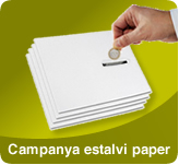 Logo campanya paper amb quadrat verd