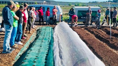 Curs de producció d’horta biointensiva i regenerativa a Lleida, en el marc del projecte Viver d'Agricultors de Rufea