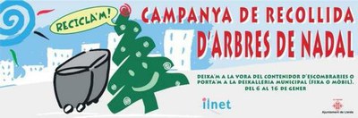 Demà comença la campanya de recollida d'arbres de Nadal