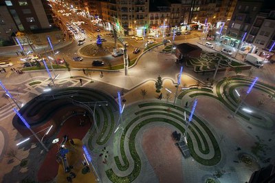 Els nous espais públics de Lleida estrenen il·luminació de Nadal