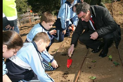 Enjardinament del nou Parc de la Seu Vella com a activitat pedagògica