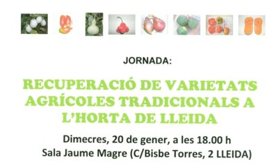 Jornada sobre varietats tradicionals a l'Horta de Lleida