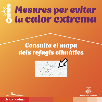 L’Ajuntament de Lleida ofereix enguany 60 refugis climàtics