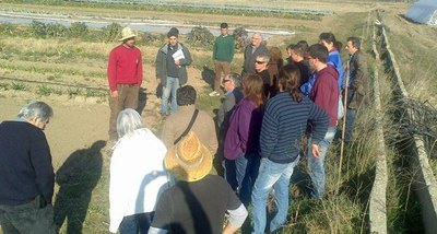 L'alumnat de l'Escola de Capacitació Agrària d'Alfarràs visita el Viver d'Agricultors de Rufea