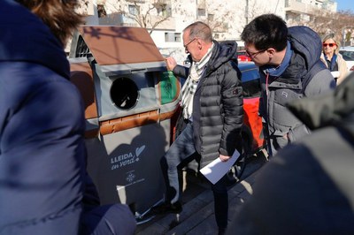 La Paeria instal·la nous contenidors de matèria orgànica per millorar la recollida porta a porta a Ciutat Jardí