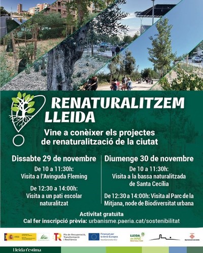 Imatge de la notícia La Paeria torna a programar visites per conèixer els projectes URBAN-NAT de Renaturalització