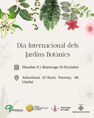 Lleida celebra el Dia Internacional dels Jardins Botànics amb una àmplia varietat d’activitats per a petits i grans a l’Arborètum