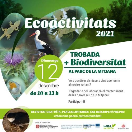 Imatge de la notícia Nova trobada del projecte +Biodiversitat al parc de la Mitjana 