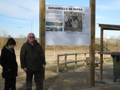 Obres de millora als aiguamolls de Rufea