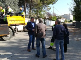 Imatge de la notícia Treballs de reparació de camins de ferm asfàltic de l’Horta a les partides de Butsènit i Rufea 