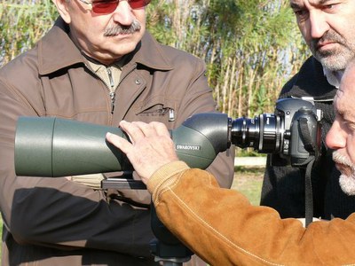 Una vintena de persones participen al Digiscoping a la Mitjana