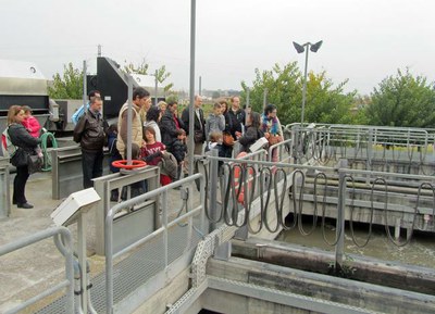 Visita a l'estació depuradora d'aigües residuals de Lleida